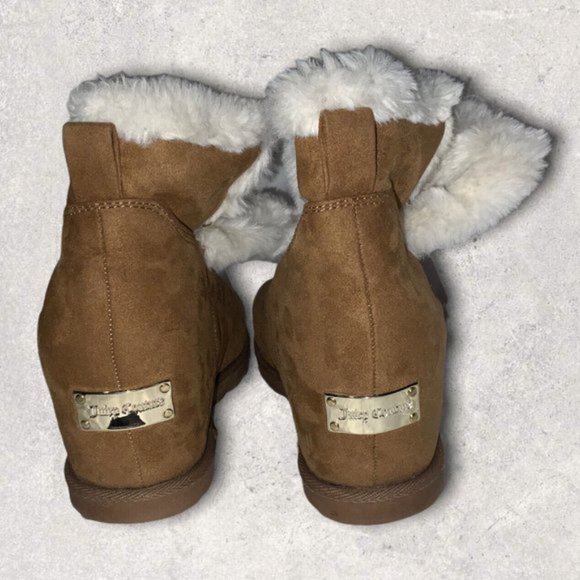 Juicy Couture Shoes - Juicy Couture Firecracker Boots Faux Fur Lined Hidden Winter Wedges Women's 9.5